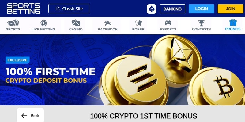 sportsbettingag sports betting crypto welcome bonus